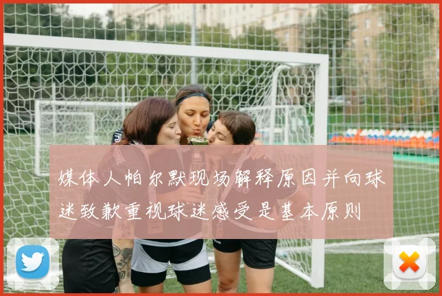 媒体人帕尔默现场解释原因并向球迷致歉重视球迷感受是基本原则